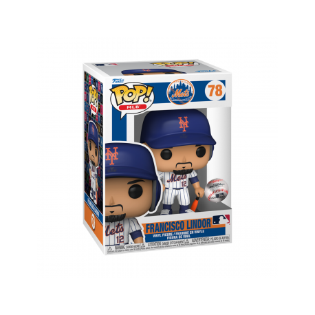 ¡FUNKO POP! MLB: Mets (Francés)ancisco Lindor (Camiseta Local)