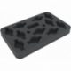 HS030DF09 30 mm half-size foam tray for Dropfleet Commander - Corvettes + FREE capsule for pegs