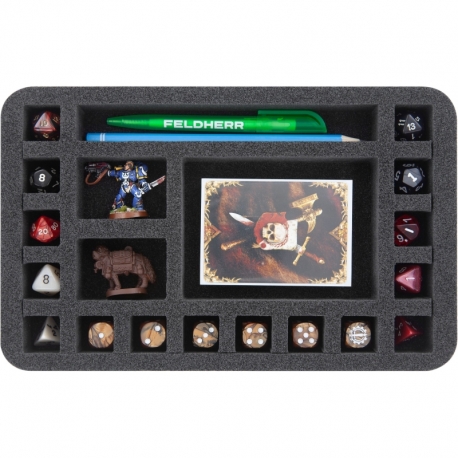 Feldherr Magnetic Box yellow for tabletop role-playing game - with dice tray