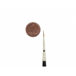 Kolinsky Red Sable Brush Size 0 | Ø 1,7 mm | visible hair length 9 mm | 6 pieces
