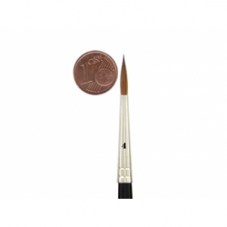 Kolinsky Red Sable Brush Set Size 4 | Ø 3,2 mm | visible hair length 16 mm | 6 pieces