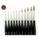 Kolinsky Red Sable Brush Set Size 3/0 | Ø 1,4 mm | visible hair length 7 mm | 6 pieces