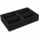 ED 64/12 HG Euro container / Euro box with hinged lid 600 x 400 x 135 mm including PE foam