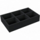 ED 64/12 HG Euro container / Euro box with hinged lid 600 x 400 x 135 mm including PE foam