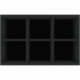 ED 64/12 HG Euro container / Euro box with hinged lid 600 x 400 x 135 mm including PE foam