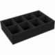 ED 64/12 HG Euro container / Euro box with hinged lid 600 x 400 x 135 mm including PE foam