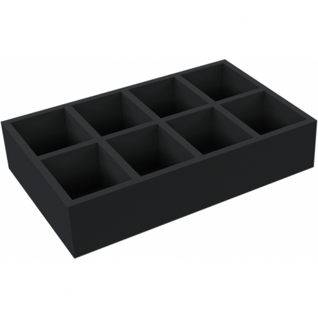 ED 64/12 HG Euro container / Euro box with hinged lid 600 x 400 x 135 mm including PE foam