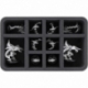 Feldherr MINI PLUS bag for Warcaster: Neo-Mechanika - 4 Warjacks + 16 Small / Medium Base miniatures