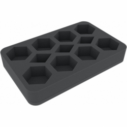 HS040A031 Bandeja de espuma Feldherr para Memoir 44 - baldosas hexagonales