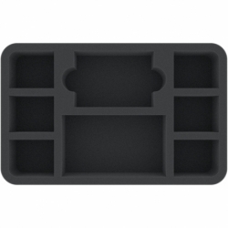 HSMFEP050BO Bandeja de espuma Half-Size de 50 mm con 8 compartimentos
