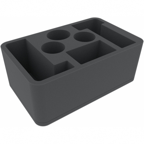 HSMFEO105BO Bandeja de espuma Half-Size de 105 mm con 6 compartimentos