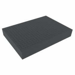 360 mm x 260 mm x 50 mm Feldherr Pick and Pluck / Bandeja de espuma pre-cubierta - ancho de rejilla 15 mm