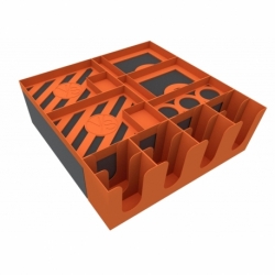 Feldherr Organizador + bandeja de espuma para Street Fighter: The Miniatures Game - caja del juego principal