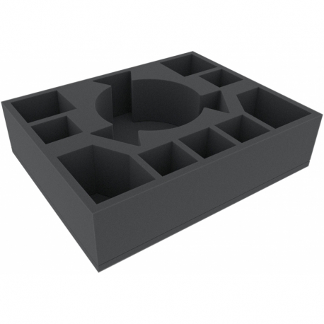FSMFEQ085BO 85 mm Full-Size foam tray with 10 compartments