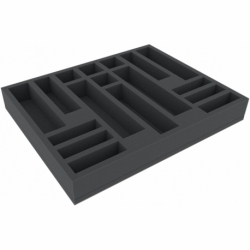 FSMFEY045BO Bandeja de espuma Full-Size de 45 mm con 17 compartimentos