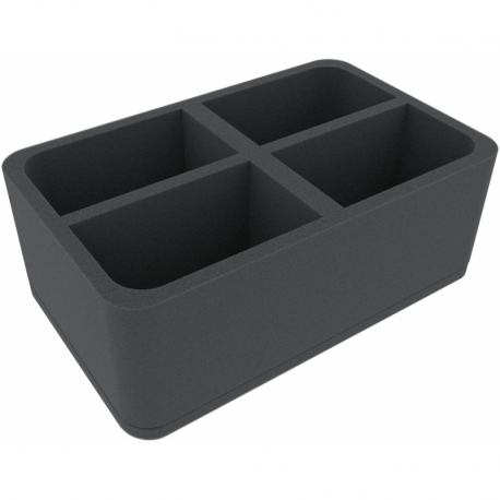 HSMFEA100BO 100 mm Half-Size foam tray with 4 compartments