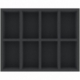 FSMEFC055BO 55 mm Full-Size foam tray with 8 compartments