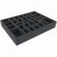 HBMFFU060BO Bandeja de espuma de 394 mm x 294 mm x 60 mm para juegos de mesa con 32 compartimentos