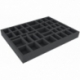 HBMFFQ040BO Bandeja de espuma de 394 mm x 294 mm x 40 mm para juegos de mesa con 40 compartimentos