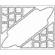 FSMFFP075BO 75 mm Full-Size foam tray with 25 compartments