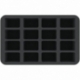 HS070BF05BO 70 mm half-size Figure Foam Tray with 16 slots for Flames of War Miniatures on medium bases