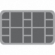 HS060IA04 60 mm half-size foam tray with 16 slots for Star Wars Imperial Assault Miniatures