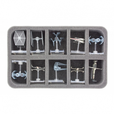 Feldherr Storage Box FSLB150 para Star Wars X-Wing Imperial - Imperial Raider, Slave 1, Lambda Shuttle, VT-49 Decimator