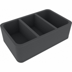 HS085IA09 85 mm half-size foam tray with 3 large compartments for Star Wars Imperial Assault Miniatures