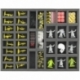 FS035ZC11 35 mm full-size foam tray with 34 slots for Zombicide accessories and miniatures