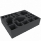 FSFH085BO 85 mm full-size foam tray with 22 compartments for all Zombicide Black Plague Monsters