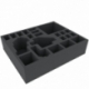 FSFH085BO 85 mm full-size foam tray with 22 compartments for all Zombicide Black Plague Monsters