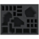FSFH085BO 85 mm full-size foam tray with 22 compartments for all Zombicide Black Plague Monsters
