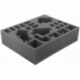 FSFH085BO 85 mm full-size foam tray with 22 compartments for all Zombicide Black Plague Monsters