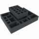 FS055ZC24 55 mm full-size foam tray with 16 compartments for Zombicide Black Plague and Wulfsburg