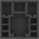 AGHR050BO 50 mm foam tray with 10 compartments for Masmorra: Dungeons of Arcadia - heroes and cards