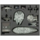 FSJP050BO Bandeja de espuma de 50 mm de tamaño completo para Star Wars X-WING Falcon, YT-2400, U-Wing, Rebel Transport