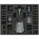 FSJU050BO Bandeja de espuma de 50 mm de tamaño completo para Star Wars X-WING Decimator, Slave 1 y Tie Fighter