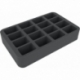 HS040BB07 40 mm half-size foam tray for 16 small Blood Bowl miniatures - 2016 Edition
