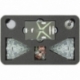 HSKK045BO Bandeja de espuma de 45 mm de tamaño medio para la Armada de la Guerra de las Galaxias 6 Portadores de Luz Imperial