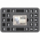 HS030MD09 30 mm half-size foam tray 24 square cut-outs plus card-slot for Massive Darkness