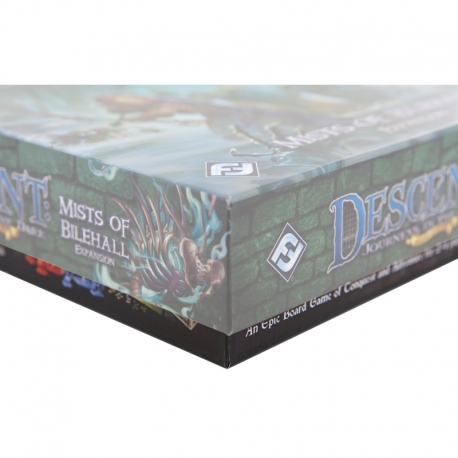 Juego de bandeja de espuma para descenso: Journeys in the Dark 2nd Edition - Caja de juego de mesa Mists of Bilehall