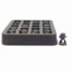 Bandeja de espuma para figuras de medio tamaño con 20 ranuras para The Walking Dead: All Out War Miniatures Game Core Set.