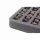 Bandeja de espuma para figuras de medio tamaño con 20 ranuras para The Walking Dead: All Out War Miniatures Game Core Set.