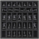 Juego de bandejas de espuma Feldherr para tortugas ninja adolescentes mutantes: Caja de juego de mesa Shadows of the Past