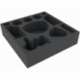 Bandeja de espuma AWMEGM070BO para Cazafantasmas: La caja del juego de mesa Board Game II - figuras altas y material de juego