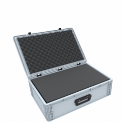 ED 64/17 Estuche Eurocontenedor 1G / Eurocaja con mango 600 x 400 x 185 mm incluido espuma de recolección y extracción