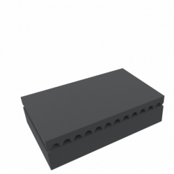 Feldherr Kit de espuma Pick and Pluck para Auer Packaging Euro Container con tapa de bisagra / Estuche ED 64/12