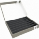 Feldherr Storage Box FSLB040 para maquetas de locomotoras, vagones y vehículos - 7 ranuras para ancho N - horizontal