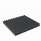 1000 mm x 1000 mm x 55 mm customizable zig-zag pattern Feldherr foam tray for model railways H0 Gauge / 00 Gauge