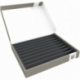 Feldherr Storage Box FSLB040 para modelos de locomotoras, vagones y vehículos - 9 ranuras para ancho Z - horizontal